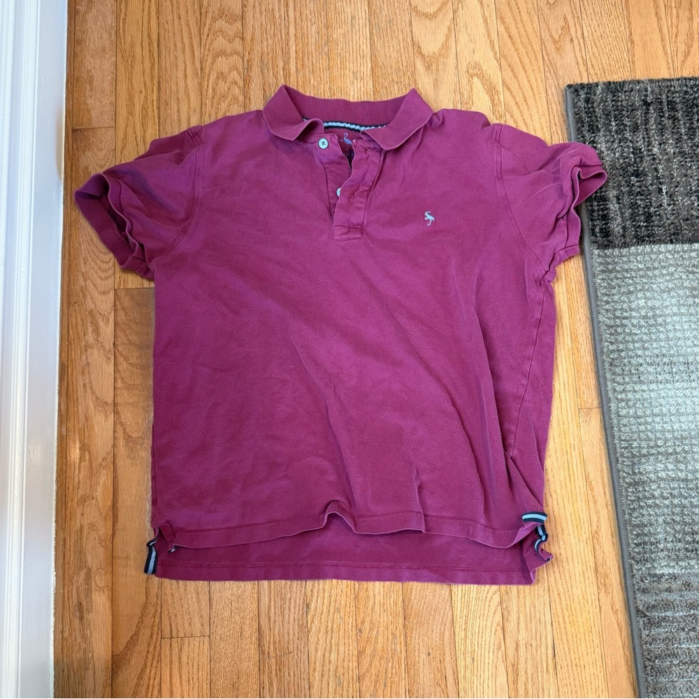 Men's tailorbyrd  polo shirt medium short sleeve magenta Polo Shirt